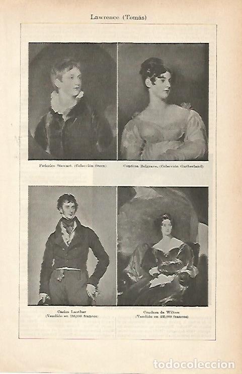 Postais: LAMINA ESPASA 9076: Retratos pintados por Lawrence - Varios