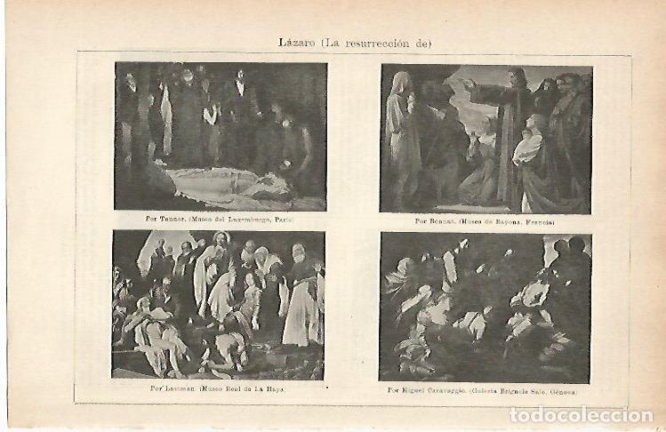 Postales: LAMINA ESPASA 9079: La resurreccion de Lazaro - Varios