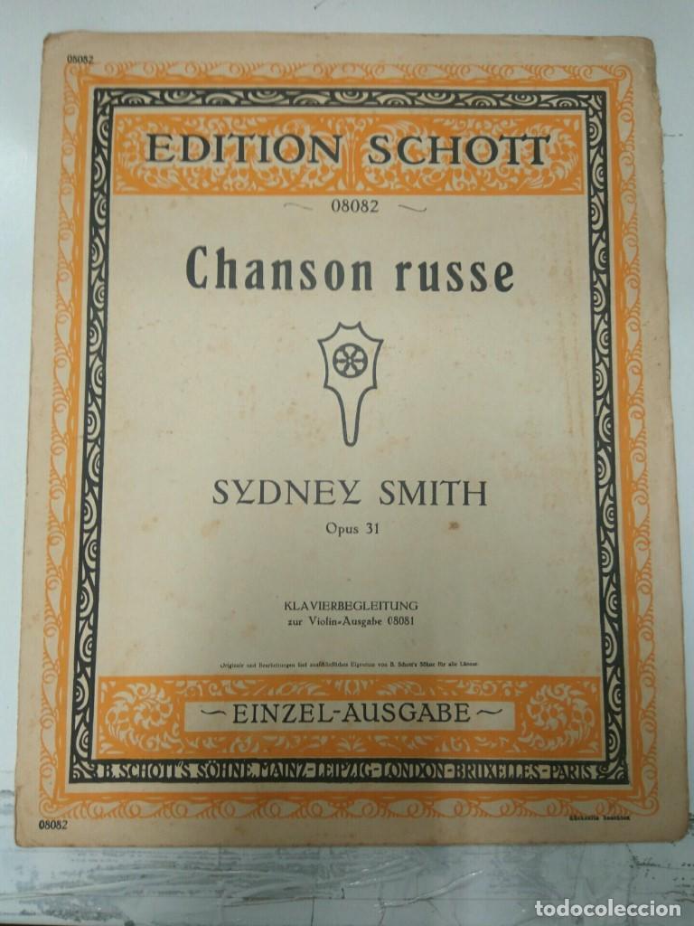 Postkarten: Libreto Partituras: SYDNEY SMITH - Chanson Russe Opus 31 (Edition Schott) - SYDNEY SMITH