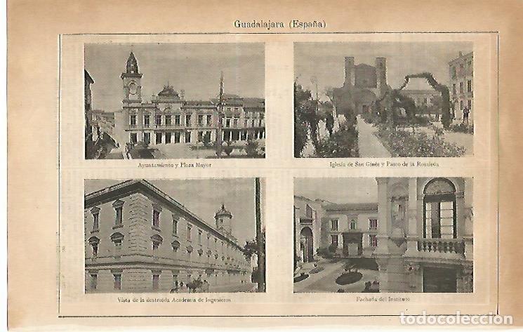 Postcards: LAMINA ESPASA 2212: Vistas de Guadalajara Espa&ntilde;a - Varios Autores