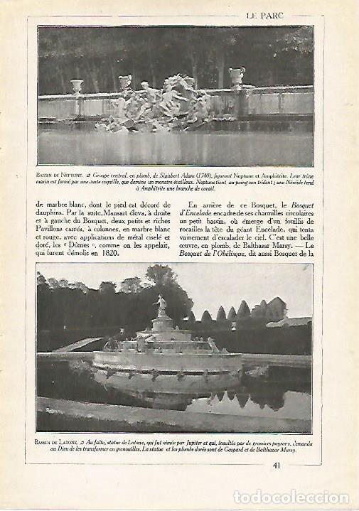 Postkarten: LAMINA 3718: VERSALLES. FUENTE DE NEPTUNO. FUENTE DE LATONA - Varios