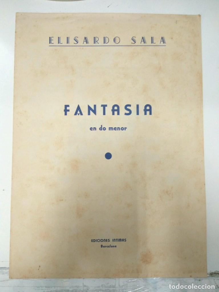 Postkarten: Libreto Partituras: ELISARDO SALA - Fantasia en DO Menor (Autografiado) - Elisardo Sala