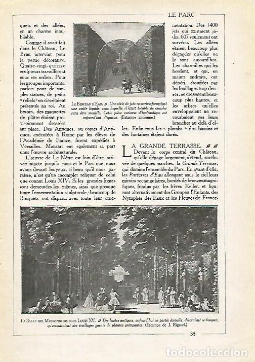 Postais: LAMINA 3715: VERSALLES. LA CUNA DE AGUA. LA SALA DE LOS MARRONNIERS - Varios