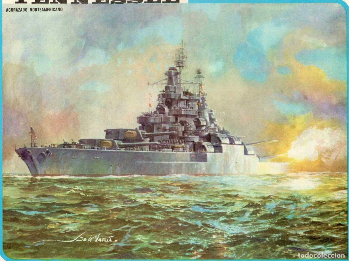 Cartoline: LAMINA 4106:TENNESSEE Acorazado Norteamericano - Varios