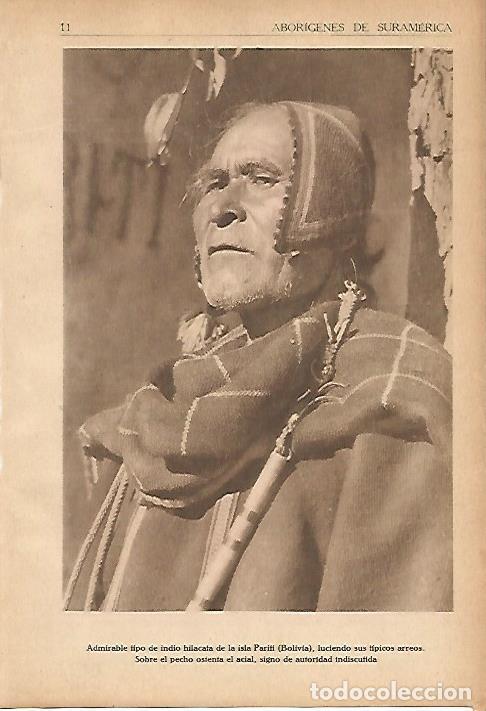 Postcards: LAMINA 5377: Indio hilacata de la isla Pariti en Bolivia - L. Pericot y A. Venturnino