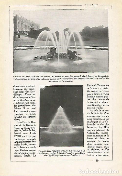 Postkarten: LAMINA 3717: VERSALLES. FUENTE DE LAS SIRENAS. FUENTE DE LA PIRAMIDE - Varios