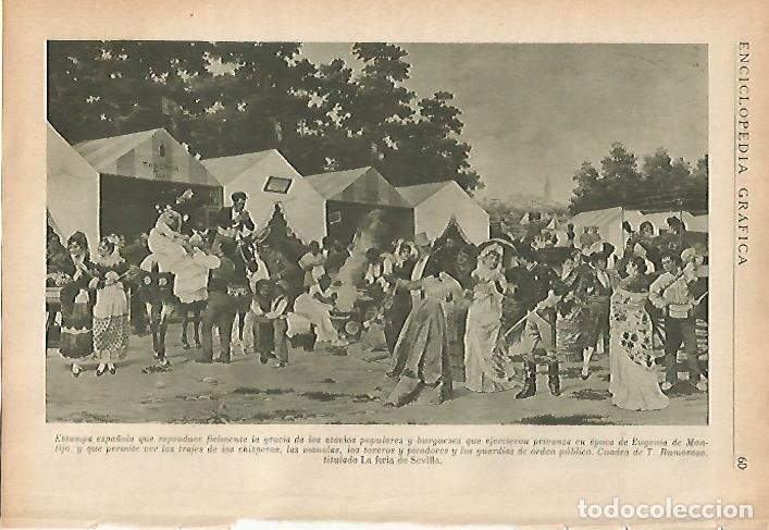 Postales: LAMINA 5433: La feria de Sevilla por T. Rumoroso - M. Borras