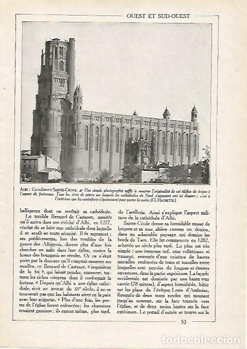 Postais: LAMINA 3788: CATEDRAL DE SAINT CECILE DE ALBI - Varios