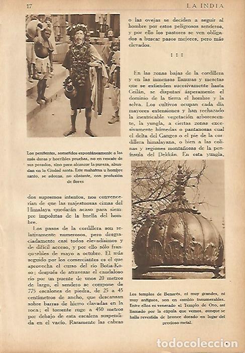 Postais: LAMINA 5544: Templo y penitente de Benares - Elias Serra Rafols