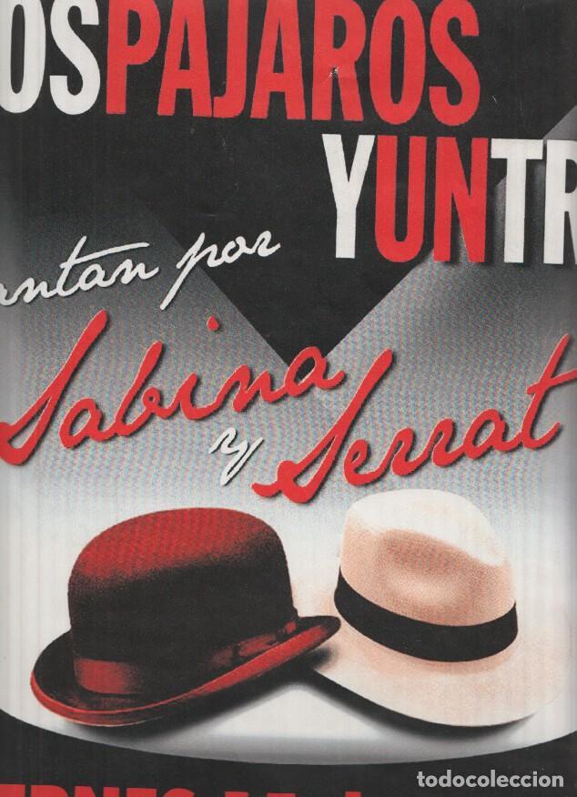Postkarten: POSTER: DOS PAJAROS Y UN TRIO - Cantan por Sabina y Serrat (15 de Marzo Casino Alian&ccedil;a del Poble Nou