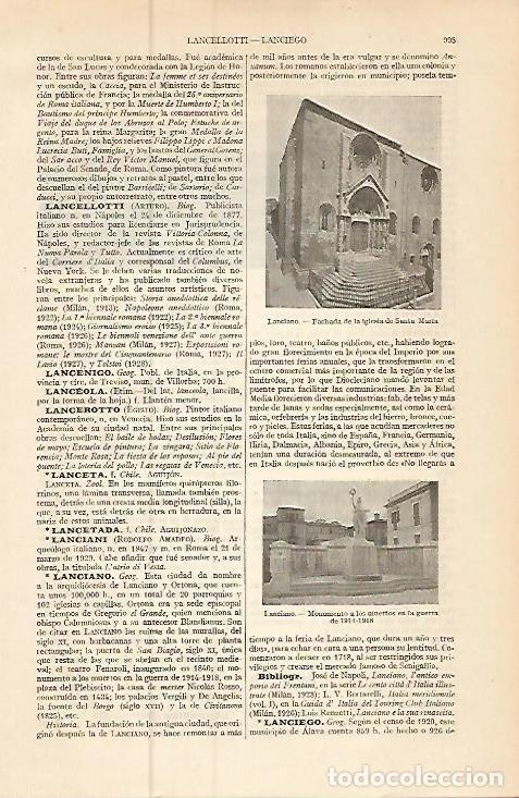 Cartoline: LAMINA ESPASA 9295: Vistas de Lanciano Italia - Varios