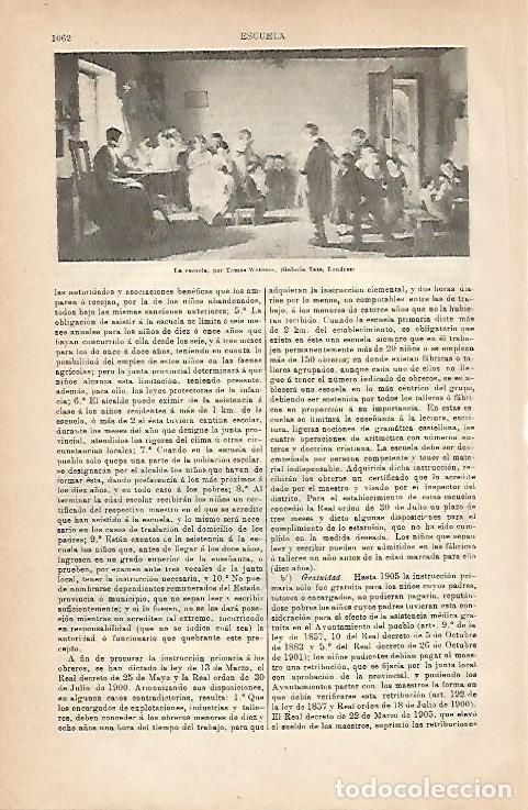 Cartoline: LAMINA ESPASA 18942:La escuela por Webster - Varios
