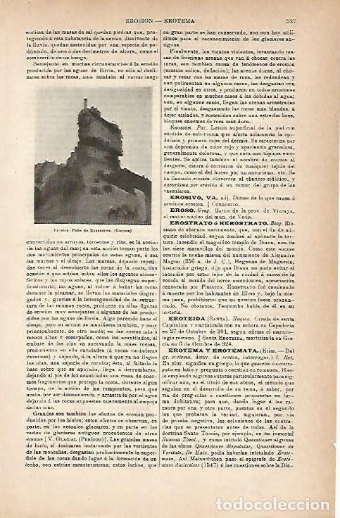 Postkarten: LAMINA ESPASA 18837: Pe&ntilde;a de Rocacorva en Girona - Varios