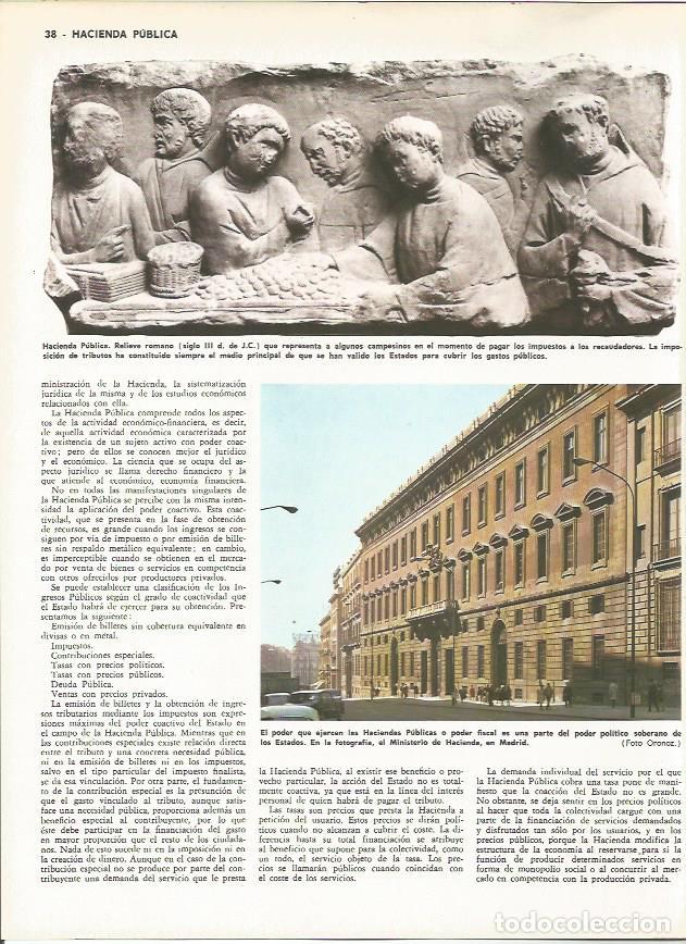 Postcards: LAMINA MONITOR 0023: MINISTERIO DE HACIENDA EN MADRID. RELIEVE ROMANO DE PAGO DE IMPUESTOS - Varios