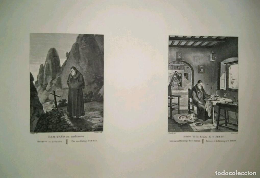 Postcards: Lamina CATALOGNE, Numero 24: Ermita&ntilde;o en meditacion e interior de Ermita de San Dimas (1813) - Alexa