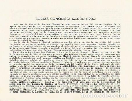 Postcards: LAMINA 2792: Enrique Borras conquista Madrid - Jose Maria Junyent (director)