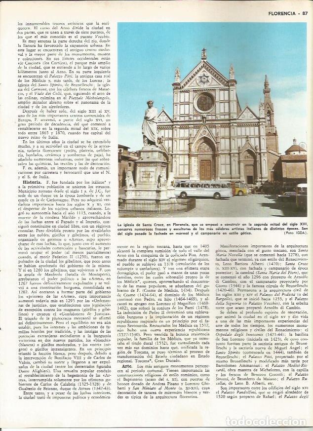 Postkarten: LAMINA MONITOR 0161: IGLESIA DE LA SANTA CROCE EN FLORENCIA - Varios