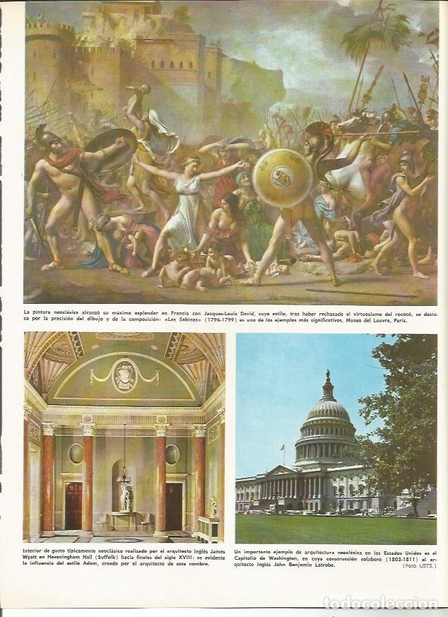 Postkarten: LAMINA MONITOR 0122: LAS SABINAS DE DAVID. CAPITOLIO DE WASHINGTON. INTERIOR DEL HEVENINGHAM HALL -