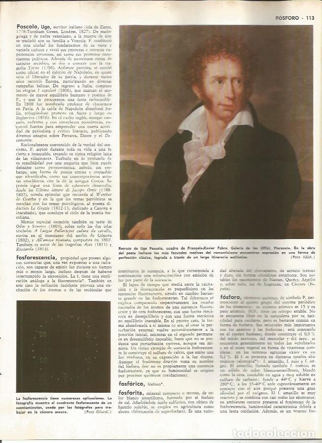 Postcards: LAMINA MONITOR 0167: RETRATO DE HUGO FOSCOLO POR FABRE - Varios