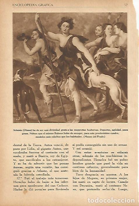 Postais: LAMINA 5593: Diana por Rubens - Francisco Almela Vives