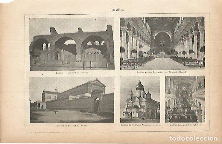 Postkarten: LAMINA ESPASA 9813: Basilicas en Roma Munich Moscu y Quebec - Varios
