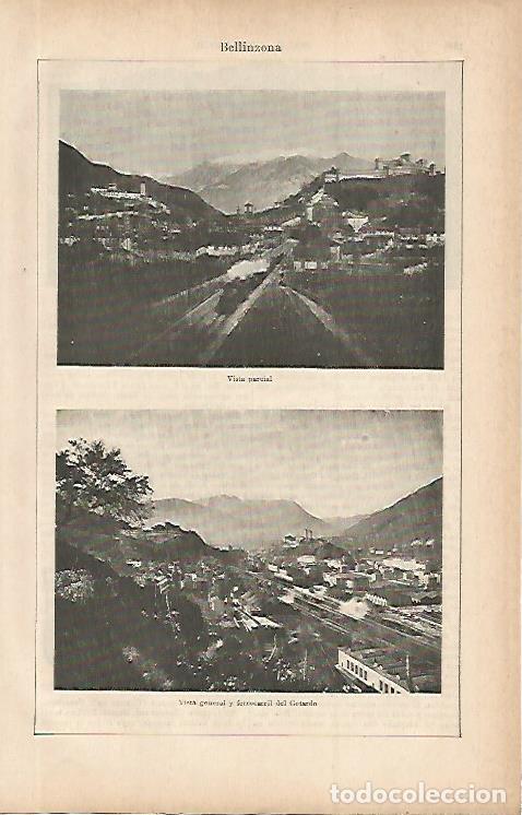 Postais: LAMINA ESPASA 9904: Vistas de Bellinzona Suiza - Varios