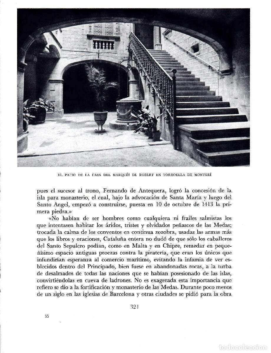 Postales: LAMINA 5775: Patio de la casa del Marques de Robert en Torroella de Montbui - Josep Pla