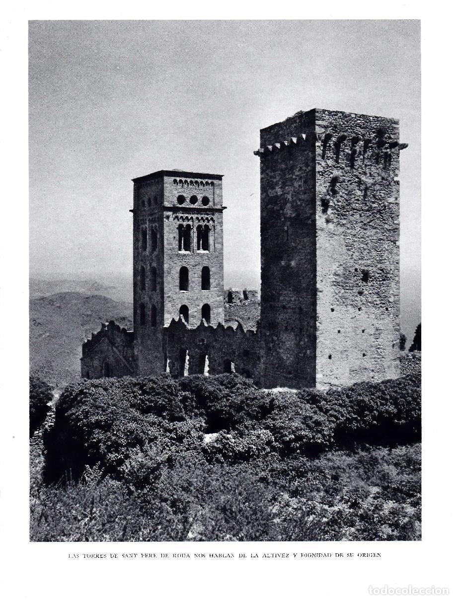 Postcards: LAMINA 5846: Las torres de Sant Pere de Roda - Josep Pla