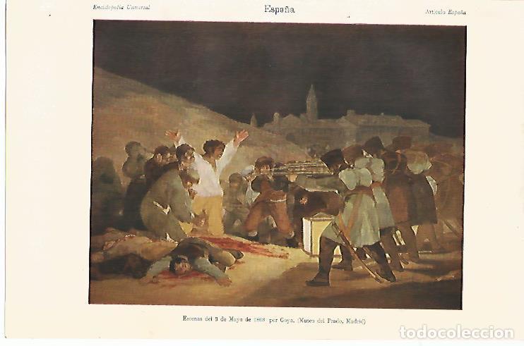 Cartoline: LAMINA ESPASA 10307: Los fusilamientos del 3 de mayo por Goya - Varios