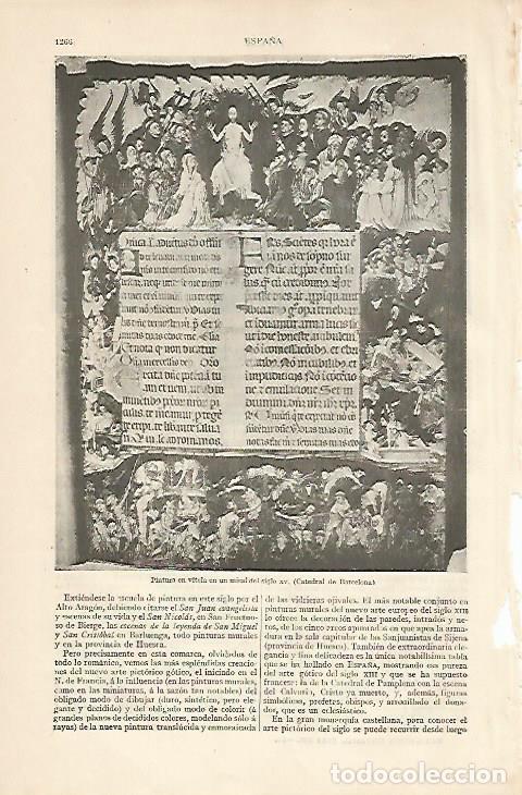 Postales: LAMINA ESPASA 10382: Misal del siglo XV en la Catedral de Barcelona - Varios