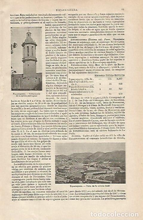 Postais: LAMINA ESPASA 16237: Vistas de Esparraguera Barcelona - Varios
