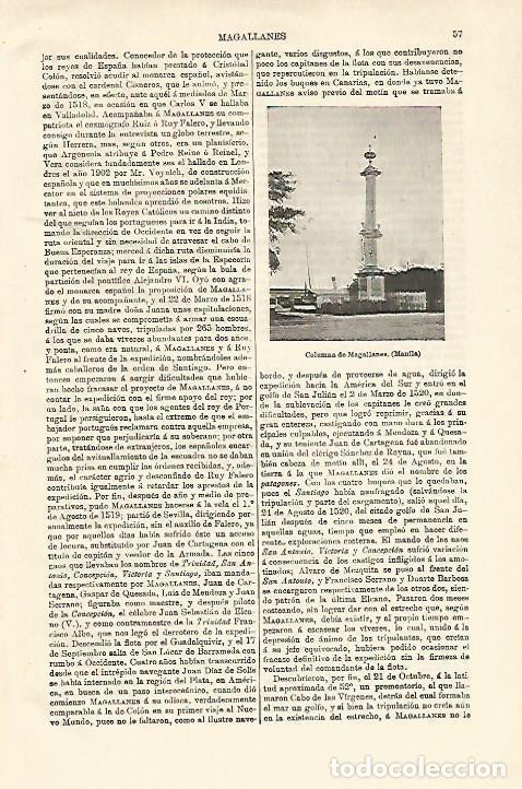Postkarten: LAMINA ESPASA 18490: Columna de Magallanes en Manila Filipinas - Varios