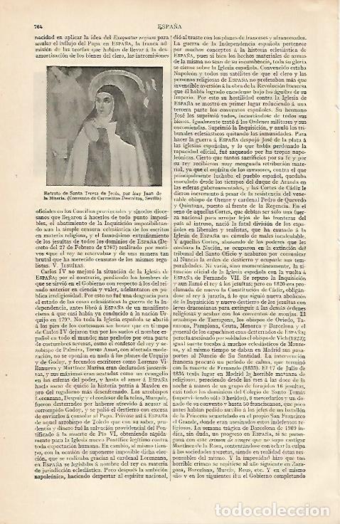 Postales: LAMINA ESPASA 10256: Santa Teresa de Jesus por Fray Juan de la Miseria - Varios