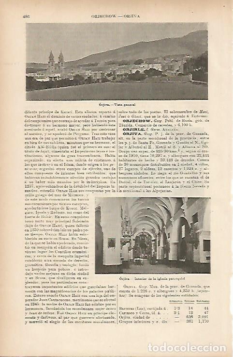 Postkarten: LAMINA ESPASA 7608: Vista general de Orjiva Granada - Varios