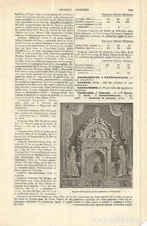 Postais: LAMINA ESPASA 17144: Sagrario de la Iglesia de los Apostoles en Florencia - Varios