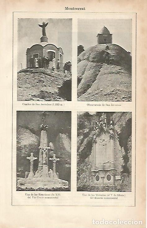Postkarten: LAMINA ESPASA 8717: Imagenes de Montserrat Barcelona - Varios