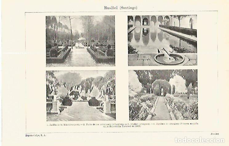 Postales: LAMINA ESPASA 17094: Pinturas de Santiago Rusi&ntilde;ol - Varios