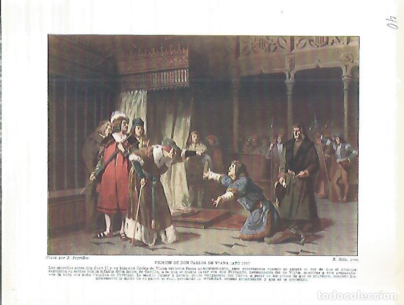 Postkarten: LAMINA 4553: Prision de Carlos de Viana - Manuel Rodriguez Codola