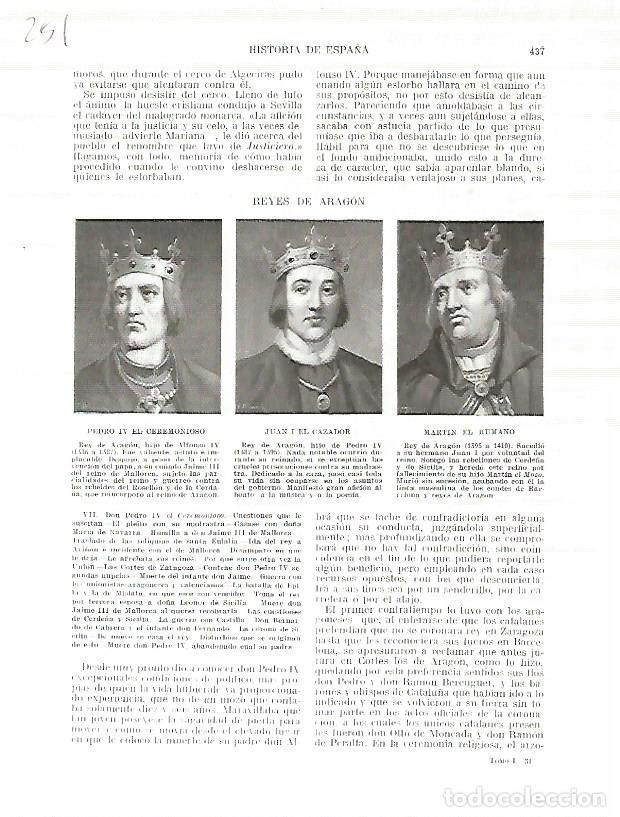 Postkarten: LAMINA 4764: Retratos de Pedro IV el Ceremonioso Juan I el Cazador y Martin el Humano - Manuel Rodri