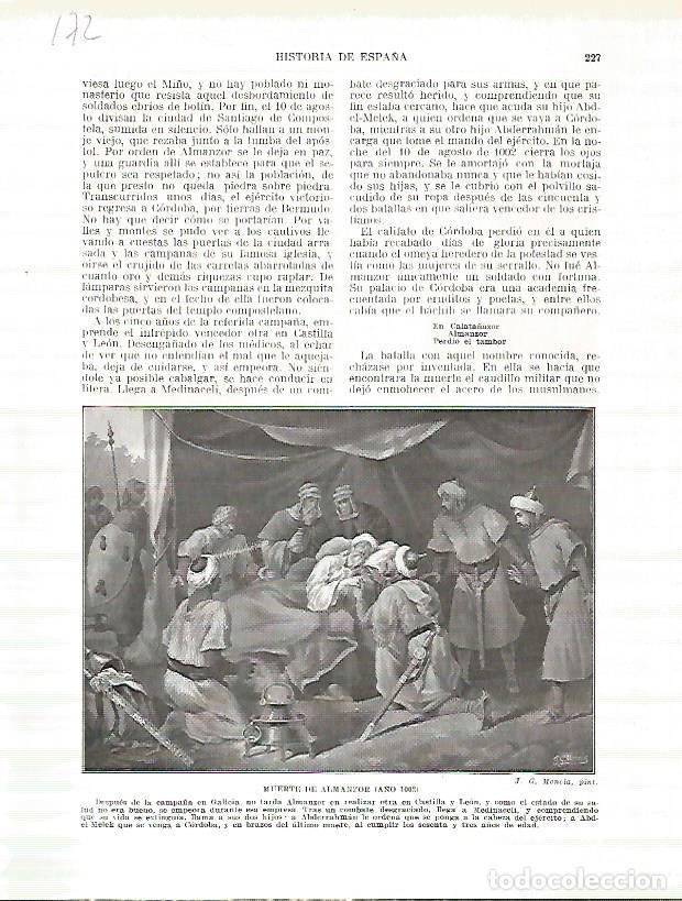 Postkarten: LAMINA 4685: Muerte de Almanzor (a&ntilde;o 1002) - Manuel Rodriguez Codola