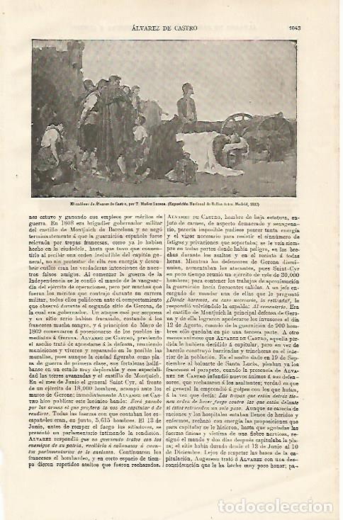 Postcards: LAMINA ESPASA 11286: El cadaver de Alvarez de Castro por Mu&ntilde;oz Lucena - Varios