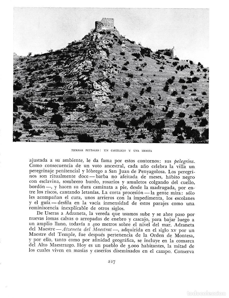 Postales: LAMINA 5960: Tierras feudales: Un castilo y una ermita - Joan Fuster