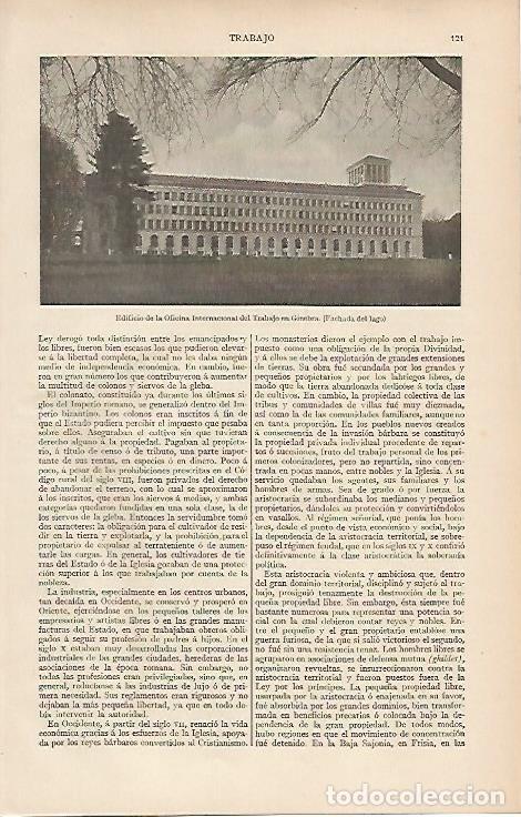 Postales: LAMINA ESPASA 10988: Sede de la Oficina Internacional del Trabajo en Ginebra - Varios
