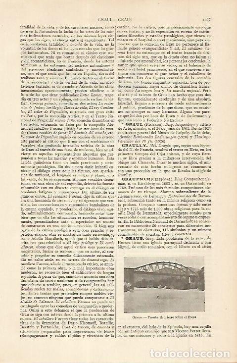 Postais: LAMINA ESPASA 11385: Puente de Graus Huesca - Varios