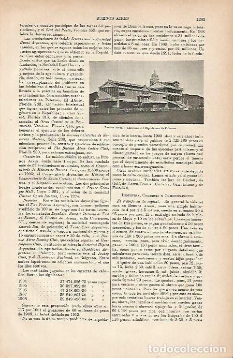 Postkarten: LAMINA ESPASA 11869: Hipodromo de Palermo en Buenos Aires - Varios