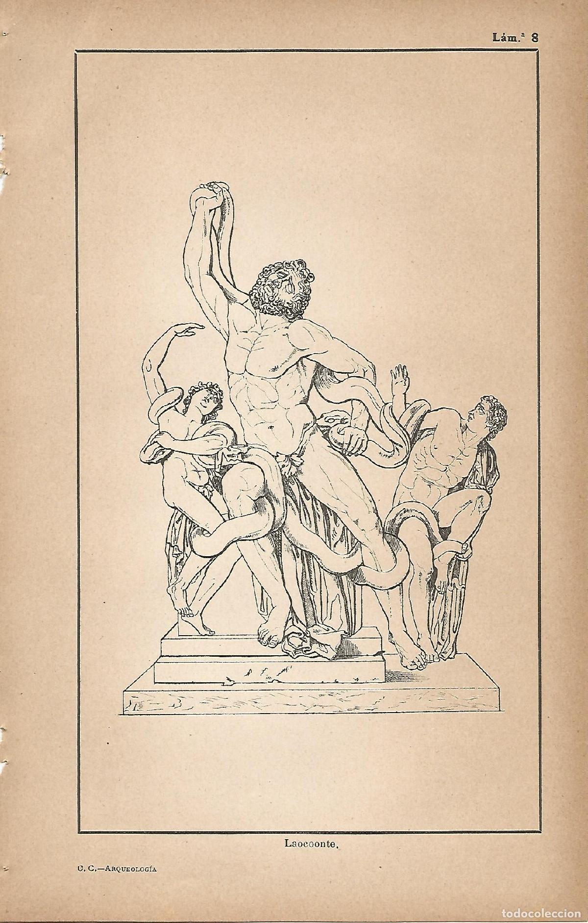 Postkarten: Lamina 008:Laocoonte - C&eacute;sar Cant&uacute;