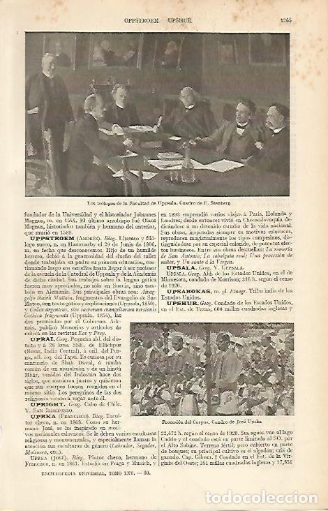 Postkarten: LAMINA ESPASA 12173: Los teologos de la Facultad de Uppsala por Stenberg - Varios