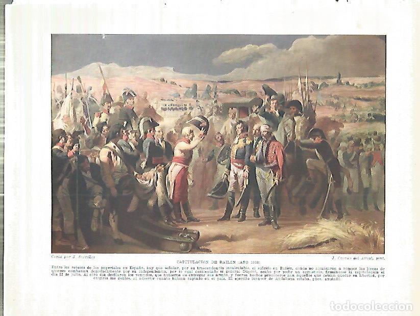 Cartoline: LAMINA 4264: Capitulacion de Bailen en 1808 - Manuel Rodriguez Codola