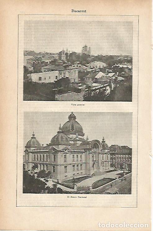 Postais: LAMINA ESPASA 11834: Vista general de Bucarest Rumania - Varios