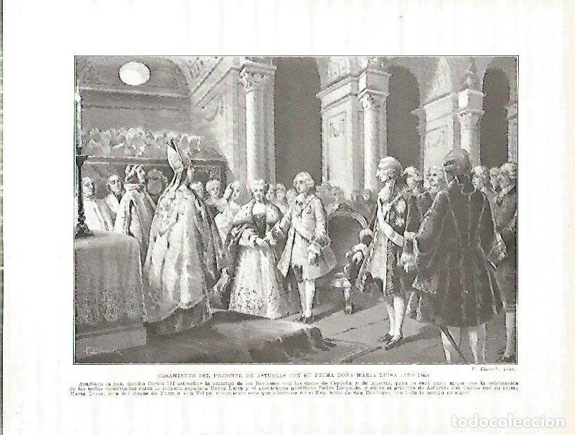 Cartoline: LAMINA 4239: Boda del Principe de Asturias con Maria Luisa en 1765 - Manuel Rodriguez Codola
